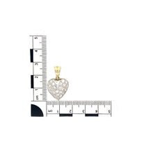 Load image into Gallery viewer, 9ct Gold &amp; Cubic Zirconia Set Heart Pendant
