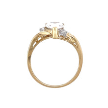 Load image into Gallery viewer, 14ct Gold &amp; Cubic Zirconia Set Dress Ring
