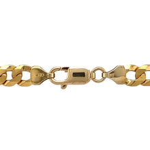 Load image into Gallery viewer, Preowned 9ct Yellow Gold 18&quot; Curb Chain with the weight 27 grams and link width 7mm
