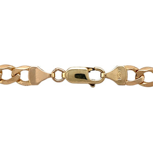 Preowned 9ct Yellow Gold 30" Figaro Chain with the weight 33.50 grams and link width 6mm