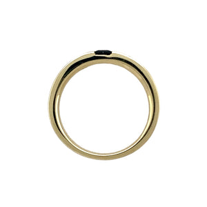 9ct Gold Diamond & Sapphire Set Band Ring