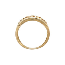 Load image into Gallery viewer, 9ct Gold &amp; Diamond Set Roman Numeral Wide Band Ring
