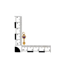 Load image into Gallery viewer, New 9ct Gold &amp; Amethyst Set February Birthstone Lovespoon Pendant
