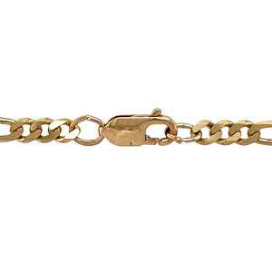 Preowned 9ct Yellow Gold 30" Figaro Chain with the weight 22.30 grams and link width approximately 4mm