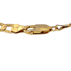 Preowned 9ct Yellow Gold 7" Hollow Curb Bracelet with the weight 3.10 grams and link width 6mm