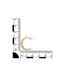 9ct Gold Clogau Tree of Life Half Hoop Earrings