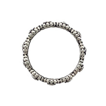 Load image into Gallery viewer, 925 Silver &amp; Cubic Zirconia Set Bubble Band Pandora Ring
