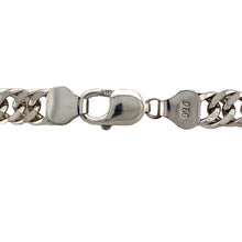 Load image into Gallery viewer, Preowned 925 Silver 24&quot; Double Curb Chain with the weight 75.40 grams and link width 10mm
