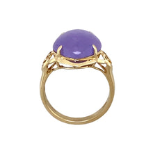 Load image into Gallery viewer, 14ct Gold &amp; Purple Jade Set Ring
