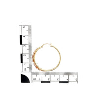 Load image into Gallery viewer, 9ct Gold Clogau Tree of Life Hoop Creole Earrings
