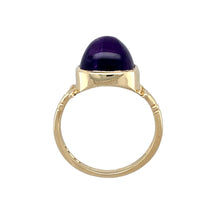 Load image into Gallery viewer, 9ct Gold &amp; Amethyst Cabochon Set Ring
