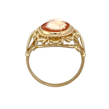 Load image into Gallery viewer, 9ct Gold &amp; Cameo Set Oval Ring
