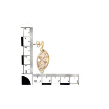 Load image into Gallery viewer, 9ct Gold Clogau Tree of Life Dropper Earrings
