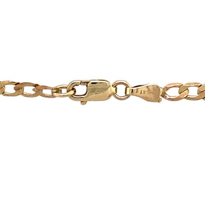 Preowned 9ct Yellow Gold 18" Curb Chain with the weight 4 grams and link width 3mm