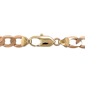 Preowned 9ct Slightly Rose Gold 20" Curb Chain with the weight 29.90 grams and link width 8mm