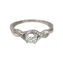 Load image into Gallery viewer, 18ct White Gold &amp; Diamond Halo Solitaire Ring
