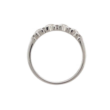 Load image into Gallery viewer, 9ct White Gold &amp; Diamond Set Kiss Band Ring
