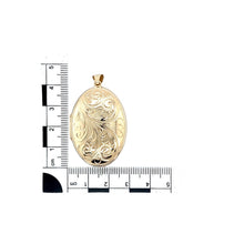Load image into Gallery viewer, 9ct Gold Patterned Oval Locket
