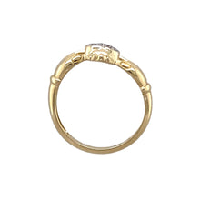 Load image into Gallery viewer, 9ct Gold &amp; Diamond Set Claddagh Ring
