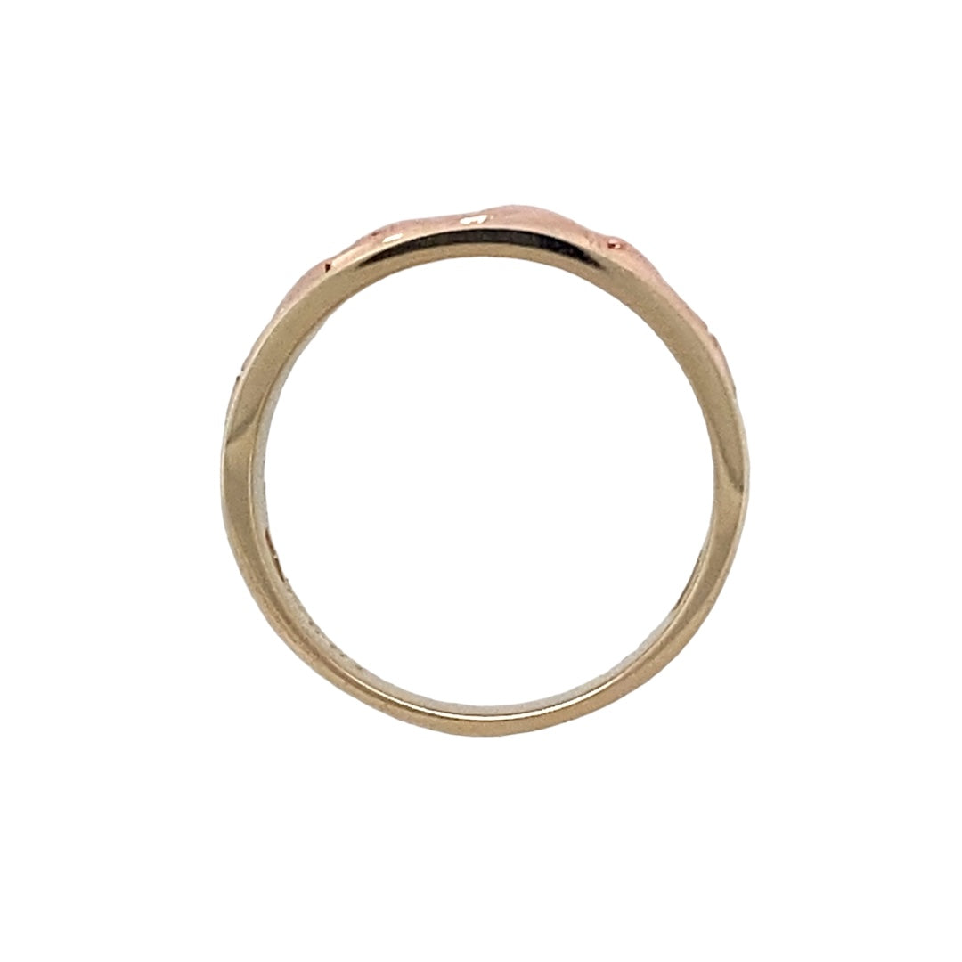 9ct Gold Clogau Tree of Life Inlay Band Ring