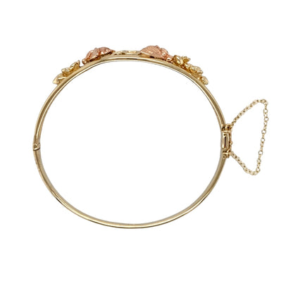 9ct Gold Clogau Honeycomb and Bee Bangle
