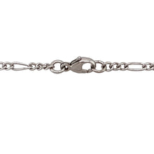 Load image into Gallery viewer, Preowned 9ct White Gold 16&quot; Figaro Chain with the weight 4.80 grams and link width 2mm

