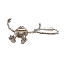 Load image into Gallery viewer, 925 Solid Silver Mike Wazowski Pendant/Carabiner Clip
