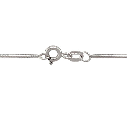 18ct White Gold & Diamond Set Cross 16" Necklace