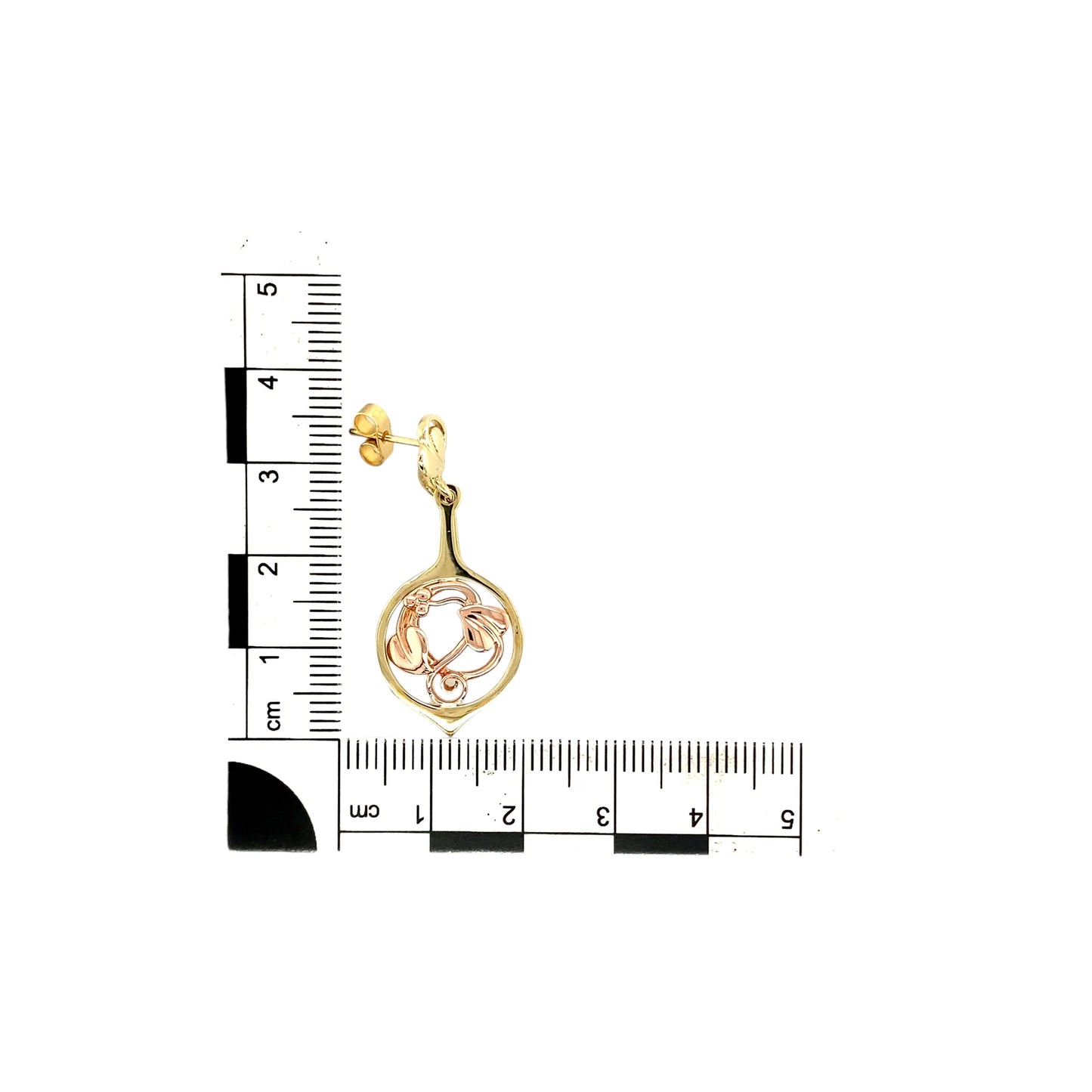 9ct Gold Clogau Tree of Life Drop Earrings