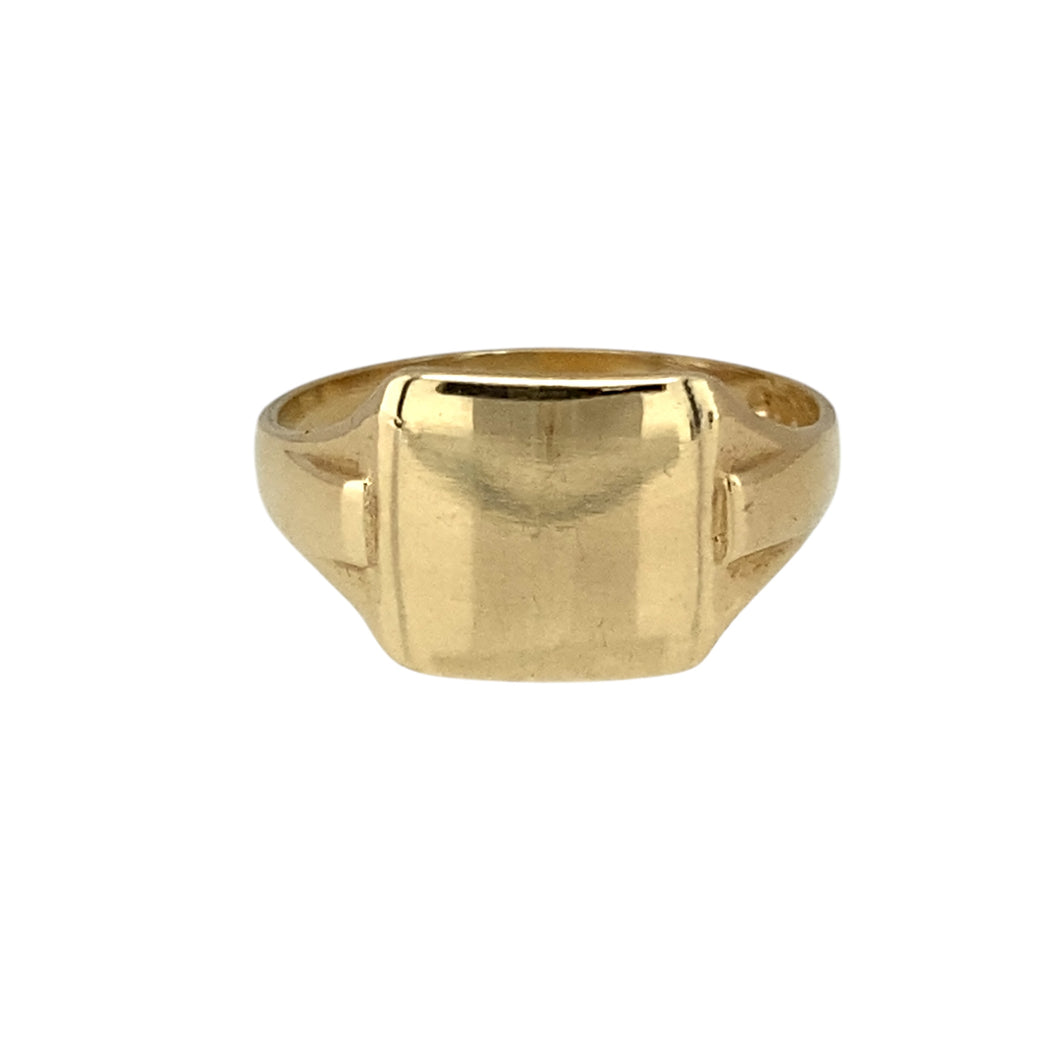 New 9ct Gold Children's Square Signet Ring