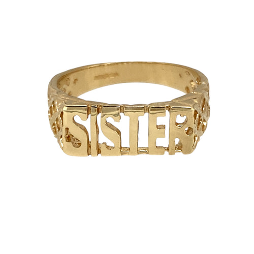 New 9ct Gold Sister Ring