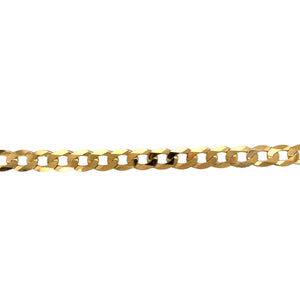 New 9ct Solid Gold 8.5" Curb Bracelet