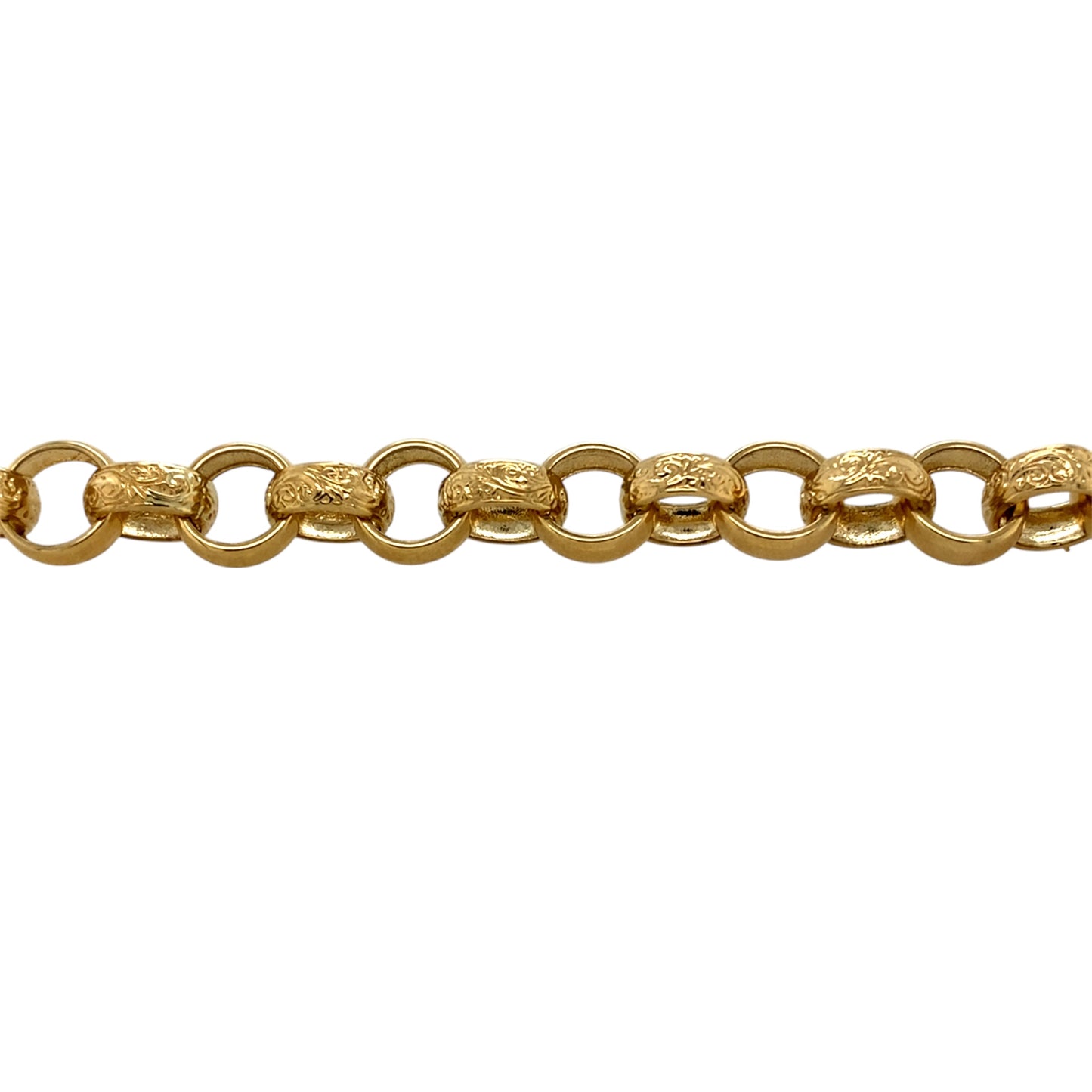 New 9ct Solid Gold 28" Patterned Belcher Chain 71 grams