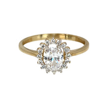 Load image into Gallery viewer, New 9ct Gold &amp; Cubic Zirconia Set Cluster Ring
