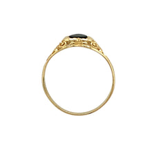 Load image into Gallery viewer, 9ct Gold &amp; Onyx Set Heart Signet Ring
