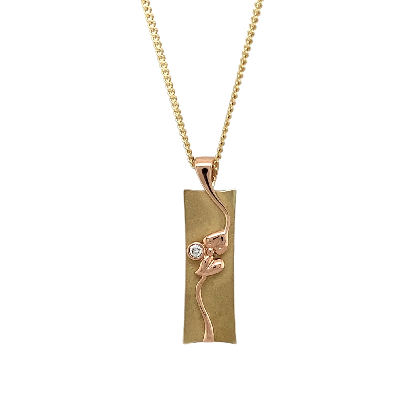 9ct Gold & Diamond Set Clogau Ingot Vine of Life 18" Necklace