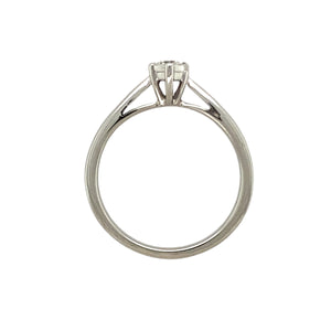 9ct White Gold & Diamond Illusion Set Solitaire Ring