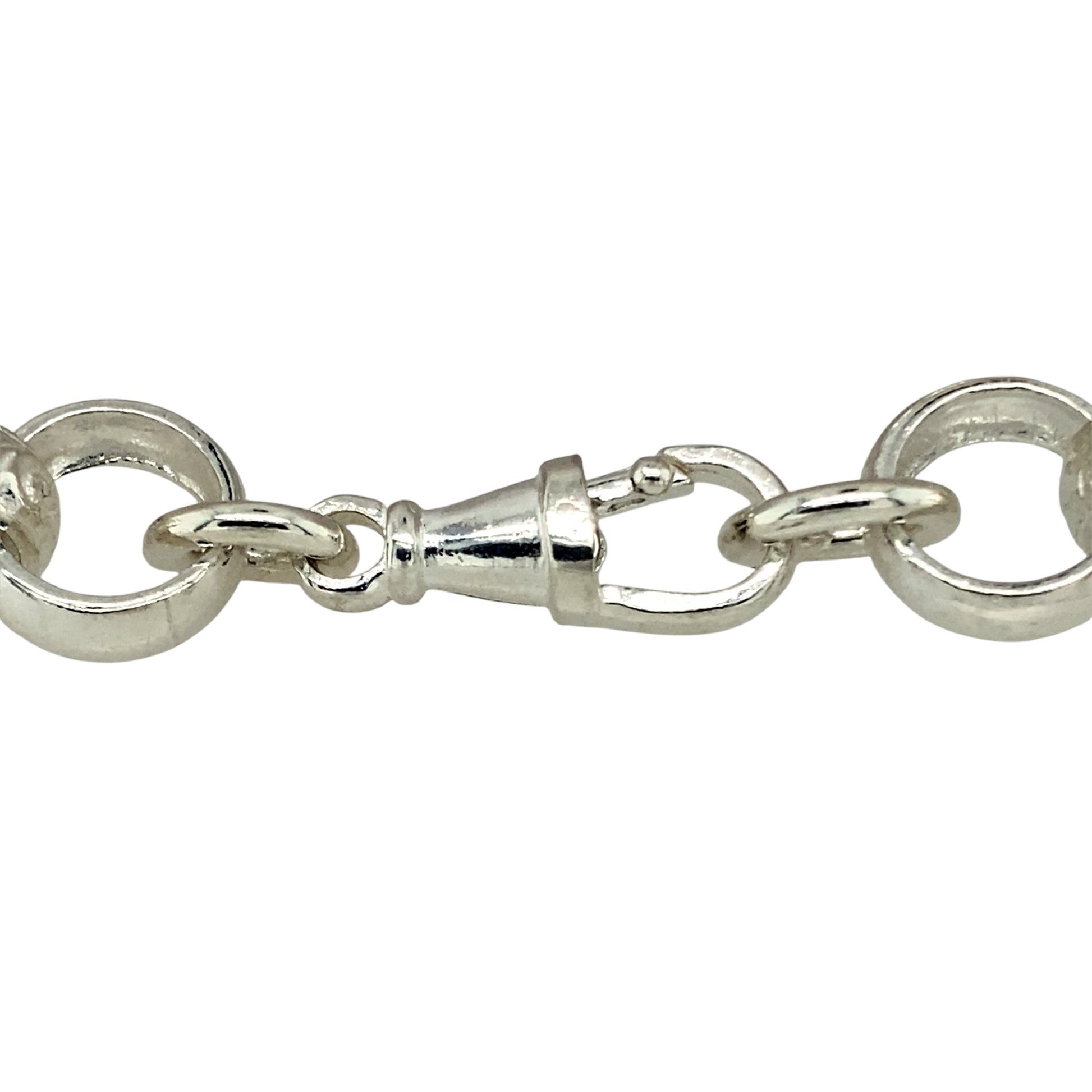 Bring classic style and bold detail to your collection with this new 925 solid silver patterned belcher bracelet, a timeless design with a modern touch.

Design: The bracelet measures 8 inches in length with 11mm wide alternating plain and patterned links, creating a striking contrast and elegant texture.
Material: Made from solid 925 sterling silver, the polished finish enhances the intricate patterning while adding brilliant shine.