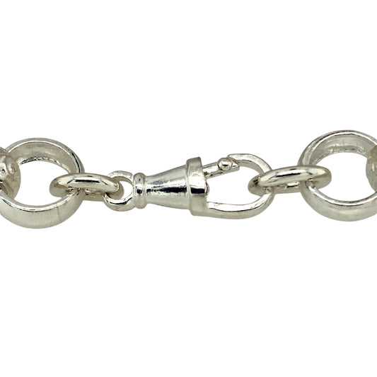 Bring classic style and bold detail to your collection with this new 925 solid silver patterned belcher bracelet, a timeless design with a modern touch.

Design: The bracelet measures 8 inches in length with 11mm wide alternating plain and patterned links, creating a striking contrast and elegant texture.
Material: Made from solid 925 sterling silver, the polished finish enhances the intricate patterning while adding brilliant shine.