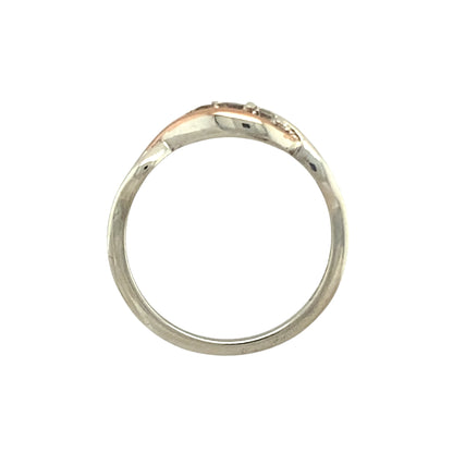 925 Silver & White Topaz Set Clogau Ring