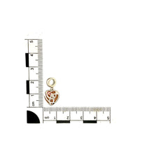 Load image into Gallery viewer, 925 Silver &amp; Pink Stone Heart Clogau Eternal Love Charm
