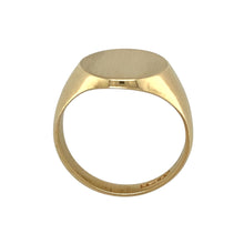 Load image into Gallery viewer, 9ct Gold Brushed Finish Oval Signet Ring
