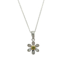 Load image into Gallery viewer, 925 Silver &amp; Peridot Set Flower August Birthstone 16&quot; - 18&quot; Necklace
