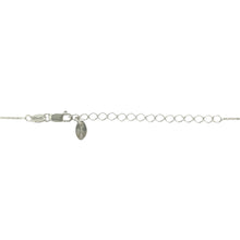 Load image into Gallery viewer, 925 Silver &amp; Sapphire Set Flower September Birthstone 16&quot; - 18&quot; Necklace
