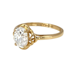 Add a touch of elegance and sparkle to your jewellery collection with this pre-owned 14ct yellow gold & cubic zirconia set ring, featuring:

Design: A timeless solitaire-style ring, showcasing a dazzling cubic zirconia for a refined and sophisticated look.
Material: 14-carat yellow gold, offering a rich and luxurious finish.
Gemstone: Features a 6mm by 8mm oval cubic zirconia, designed to catch the light beautifully for maximum brilliance.
