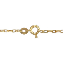 Load image into Gallery viewer, Add a touch of elegance to your jewellery collection with this pre-owned 9ct yellow gold 18&quot; faceted belcher chain, featuring:

Design: A classic belcher chain with faceted links, adding extra sparkle and sophistication.
Material: 9-carat yellow gold, offering a warm and polished finish.
Length: Measures 18 inches, providing a versatile and stylish fit.
Link Width: 2mm, creating a delicate yet durable design.
Weight: A well-balanced 3.50 grams, ensuring a comfortable and high-quality feel.

