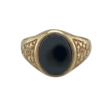 Load image into Gallery viewer, 9ct Gold &amp; Onyx Oval Signet Ring
