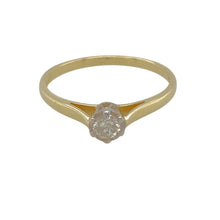 Load image into Gallery viewer, 14ct Gold &amp; Diamond Set Solitaire Ring
