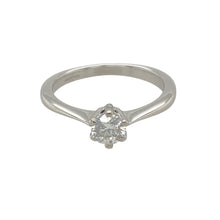 Load image into Gallery viewer, 18ct White Gold &amp; Diamond Set Solitaire Ring
