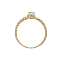 Load image into Gallery viewer, 9ct Gold &amp; Cubic Zirconia Set Solitaire Ring

